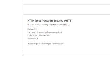HTTP Strict Transport Security (HSTS)